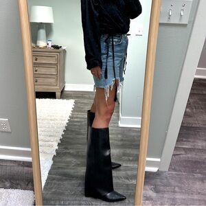Zara Black Gaitor Boots